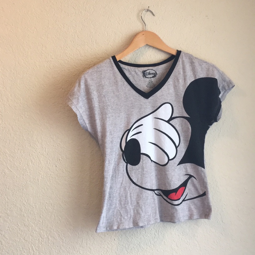 Mickey Mouse Disney Graphic V Neck Tee